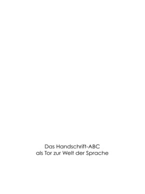 cover image of Das Handschrift-Abc